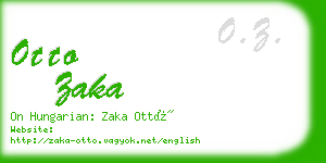 otto zaka business card